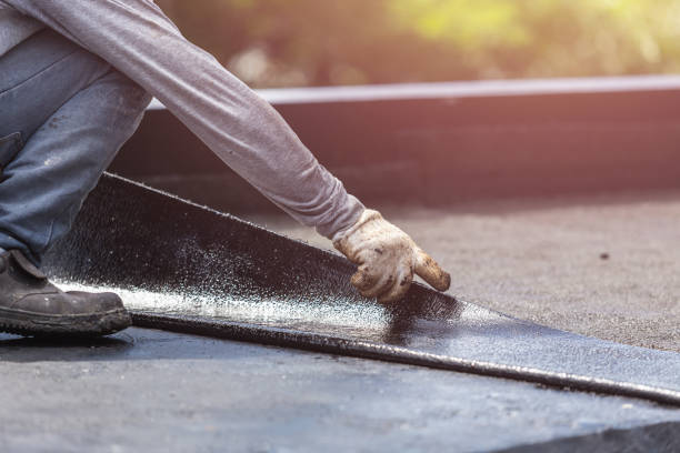 Professional Basement Waterproofing technician working in Nashville, MI